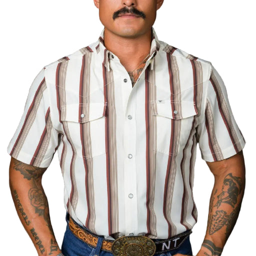Ferrell Brand Tristan Brown Pearl Snap Shirt MEN - Clothing - Shirts - Short Sleeve Ferrell Brand