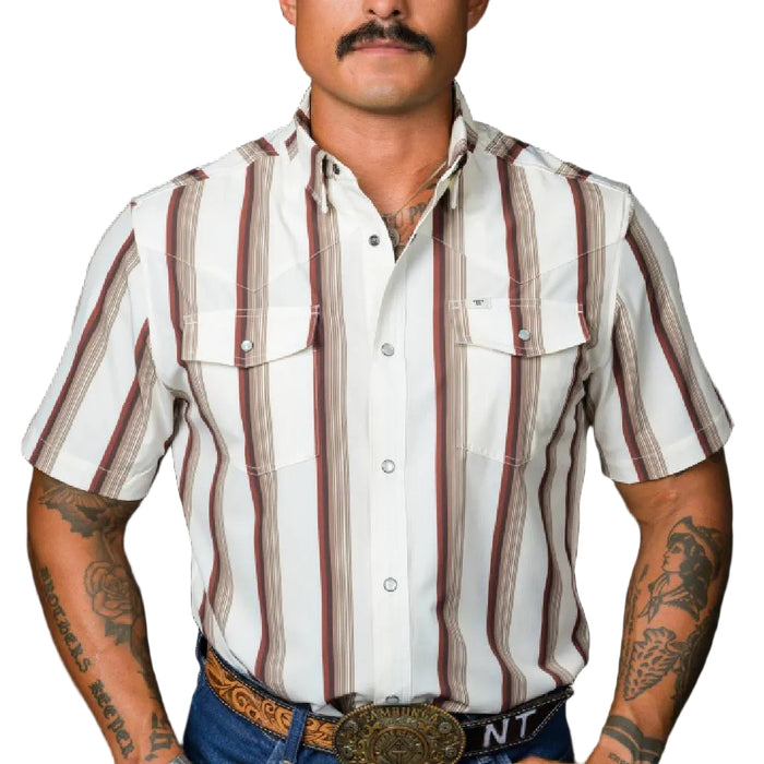Ferrell Brand Tristan Brown Pearl Snap Shirt MEN - Clothing - Shirts - Short Sleeve Ferrell Brand