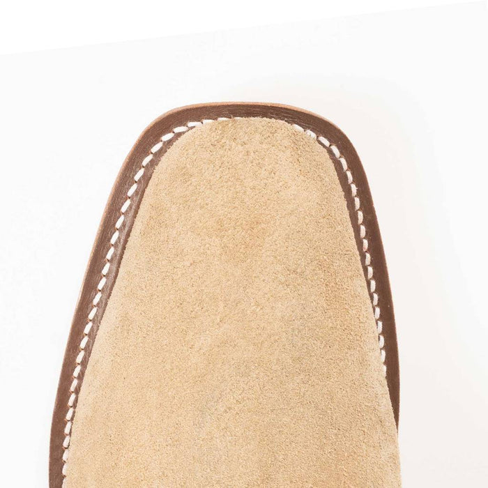 Rios of Mercedes Men's Cutter Toe Tan Crazyhouse Roughout Western Boot MEN - Footwear - Western Boots Rios of Mercedes Boot Co.