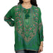 Johnny Was Margot Mia Green Tambourine Blouse WOMEN - Clothing - Tops - Long Sleeved Johnny Was Collection