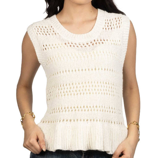 Sadie & Sage Lucinda Peplum Sweater Tank Top WOMEN - Clothing - Tops - Sleeveless Sadie & Sage