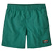 Patagonia Boy's 5" Lined Baggies Short - Tidal Threads: Gem Green KIDS - Boys - Clothing - Surf & Swimwear Patagonia