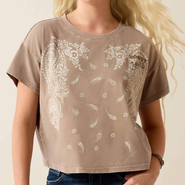 Ariat Women's Paisley Boxy Crop Tee WOMEN - Clothing - Tops - Short Sleeved Ariat Clothing