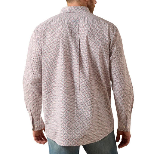Ariat Men's Tiernan Classic Fit White Geo Print Button Down Shirt MEN - Clothing - Shirts - Long Sleeve Ariat Clothing