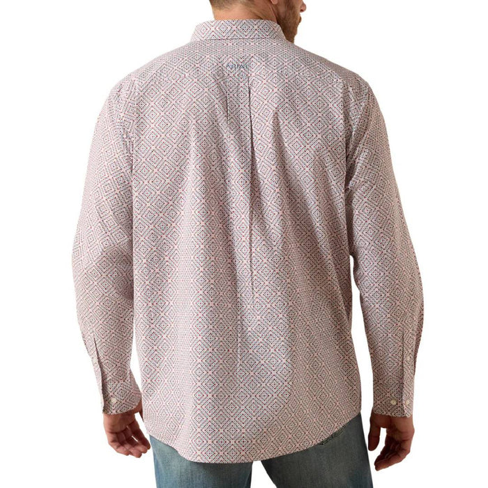 Ariat Men's Tiernan Classic Fit White Geo Print Button Down Shirt MEN - Clothing - Shirts - Long Sleeve Ariat Clothing
