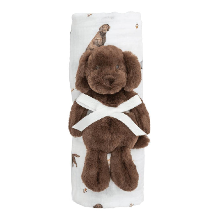 Mud Pie Lab Swaddle/Rattle Set KIDS - Baby - Baby Accessories Mud Pie