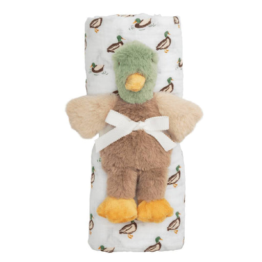 Mud Pie Mallard Duck Swaddle/Rattle Set KIDS - Baby - Baby Accessories Mud Pie