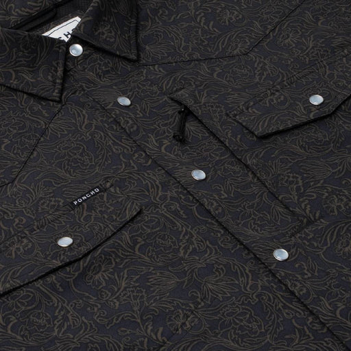 Poncho The John Coffee Western Shirt - Slim Fit MEN - Clothing - Shirts - Short Sleeve Poncho Outdoors