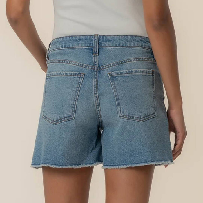 Kut Jane High Rise Long Short w/Fray WOMEN - Clothing - Shorts Kut from the Kloth