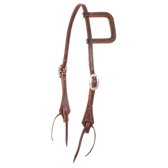 Martin Saddlery Weave Stamped One Ear Headstall
