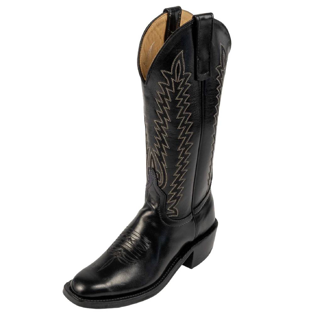 Anderson Bean Women's Square Toe Black Absolute Western Boot WOMEN - Footwear - Boots - Western Boots Anderson Bean Boot Co.