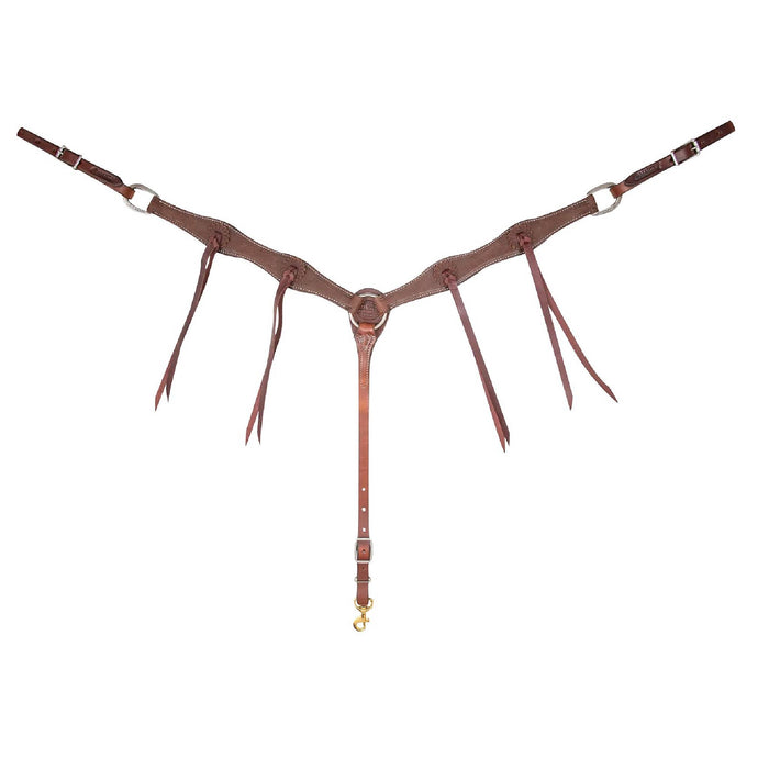 Martin Saddlery 1-1/2" Breast Collar w/Chocolate Rosettes