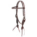 Martin Saddlery Browband Headstall w/Chocolate Rosettes Tack - Headstalls Martin Saddlery