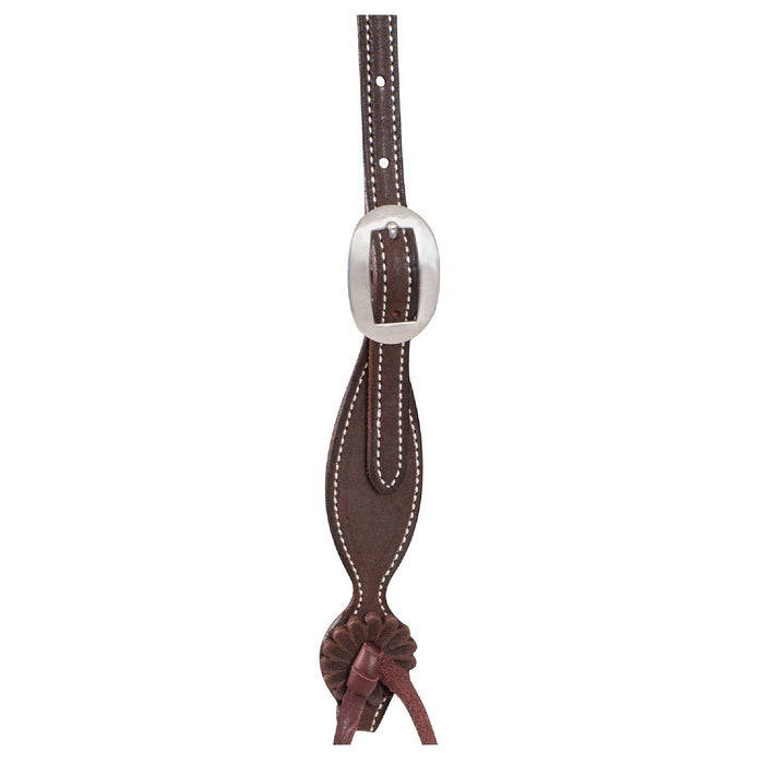 Martin Saddlery Browband Headstall w/Chocolate Rosettes Tack - Headstalls Martin Saddlery
