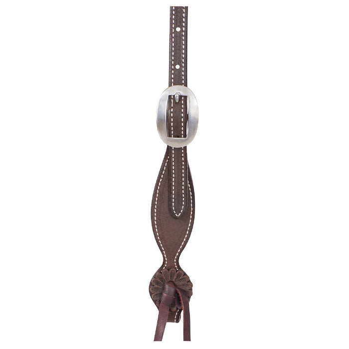 Martin Saddlery One Ear Headstall w/Chocolate Rosettes