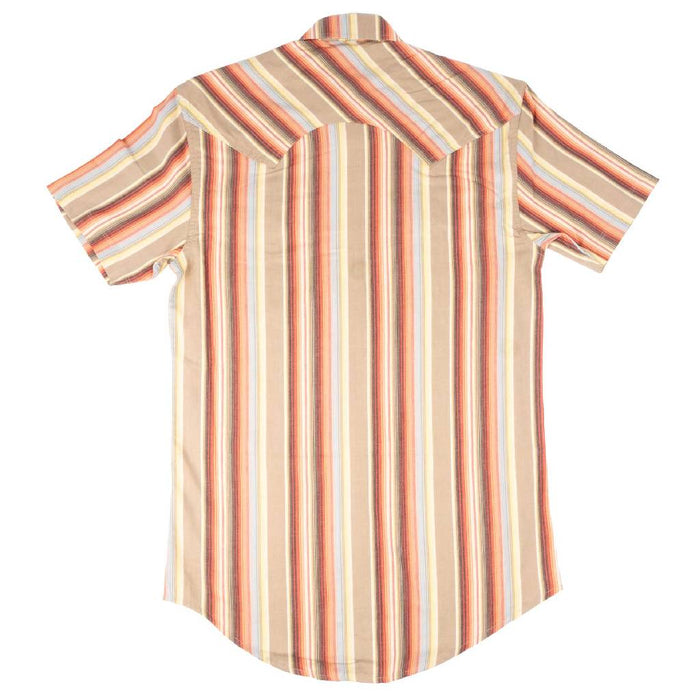 Rock & Roll Denim Men's Vintage Stripe Dark Brown Pearl Snap Shirt MEN - Clothing - Shirts - Long Sleeve Panhandle