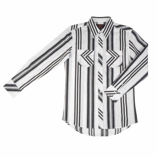Rock & Roll Denim Men's Vintage Stripe Black Pearl Snap Shirt Vintage Stripe MEN - Clothing - Shirts - Long Sleeve Panhandle