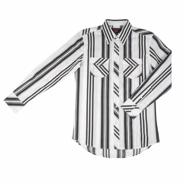 Rock & Roll Denim Men's Vintage Stripe Black Pearl Snap Shirt Vintage Stripe MEN - Clothing - Shirts - Long Sleeve Panhandle