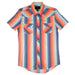 Rock & Roll Denim Men's Vintage Stripe Orange Pearl Snap Shirt MEN - Clothing - Shirts - Long Sleeve Panhandle