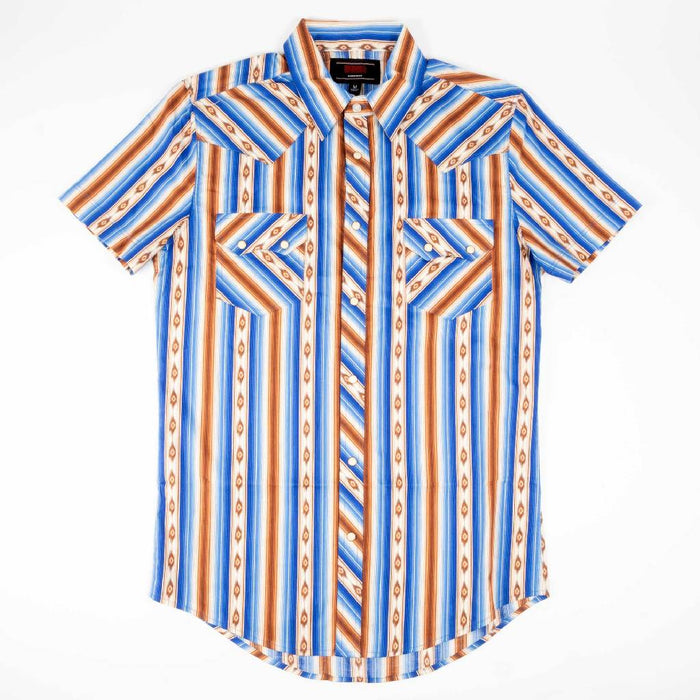 Rock & Roll Denim Men's Serape Stripe Pearl Snap Shirt MEN - Clothing - Shirts - Long Sleeve Panhandle