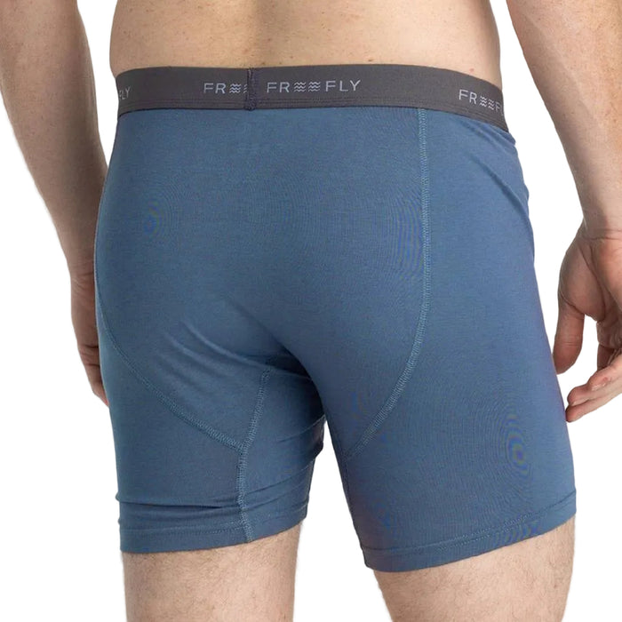 Free Fly Men's Bamboo Motion Slate Blue Boxer Brief MEN - Clothing - Underwear, Socks & Loungewear Free Fly Apparel