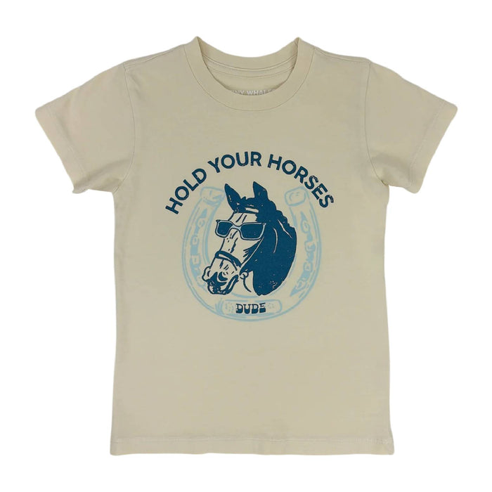 Tiny Whales Boy's Hold Your Horses Tee KIDS - Boys - Clothing - T-Shirts & Tank Tops Tiny Whales
