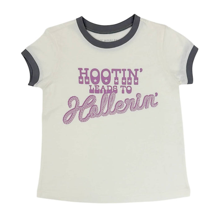 Tiny Whales Girl's Hootin Ringer Tee KIDS - Girls - Clothing - T-Shirts Tiny Whales