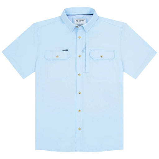 Poncho The Blue Steel Original Shirt - Slim Fit MEN - Clothing - Shirts - Short Sleeve Poncho Outdoors