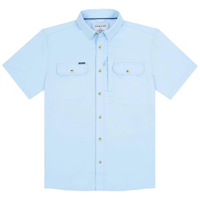 Poncho The Blue Steel Original Shirt - Slim Fit MEN - Clothing - Shirts - Short Sleeve Poncho Outdoors