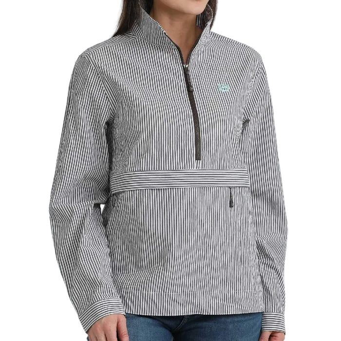 Cinch Women's 1/2 Zip Brown Pullover