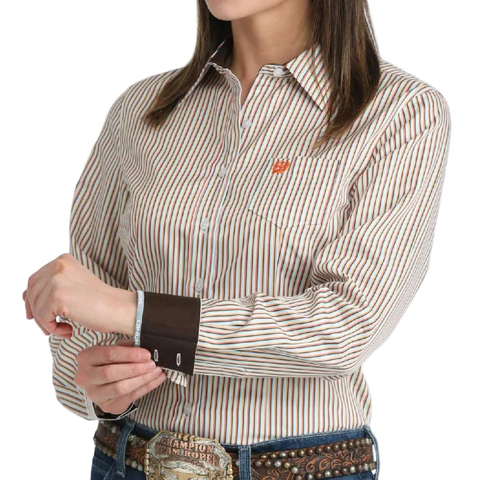 Cinch Women's Stripe Button Down Shirt