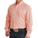 Cinch Men's Orange Geo Print Button Down Shirt MEN - Clothing - Shirts - Long Sleeve Cinch