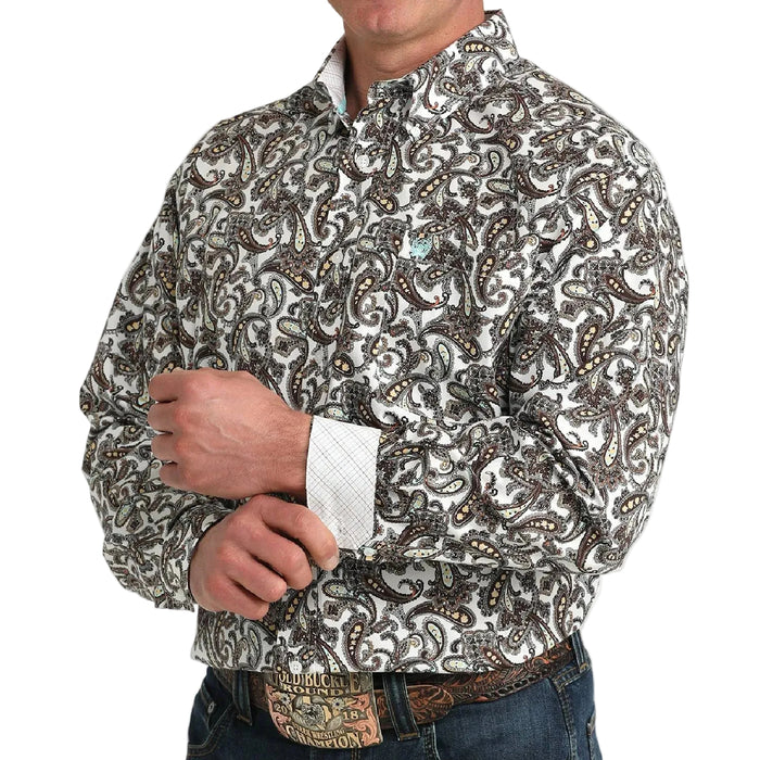 Cinch Men's Paisley Print Button Down Shirt MEN - Clothing - Shirts - Long Sleeve Cinch