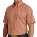 Cinch Men's Orange Geo Print Button Down Shirt MEN - Clothing - Shirts - Short Sleeve Cinch