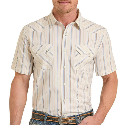 Panhandle Slim Men's Western Stripe Snap Shirt MEN - Clothing - Shirts - Short Sleeve Panhandle
