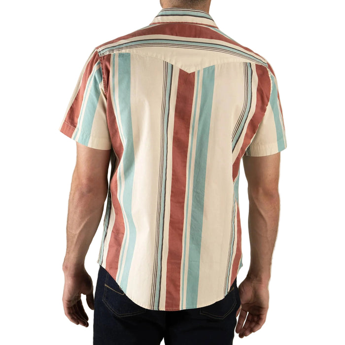 Sendero Men's The Wyatt Snap Shirt - Stagecoach Stripe MEN - Clothing - Shirts - Short Sleeve Sendero Provisions Co