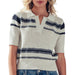 Women's Striped V Neck Knit Top WOMEN - Clothing - Tops - Short Sleeved Urban Daizy