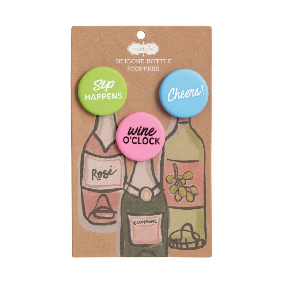 Mud Pie Wine Stoppers HOME & GIFTS - Tabletop + Kitchen - Bar Accessories Mud Pie