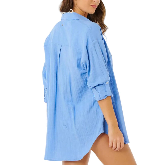Rip Curl Women's Premium Linen Cornflower Blue Shirt