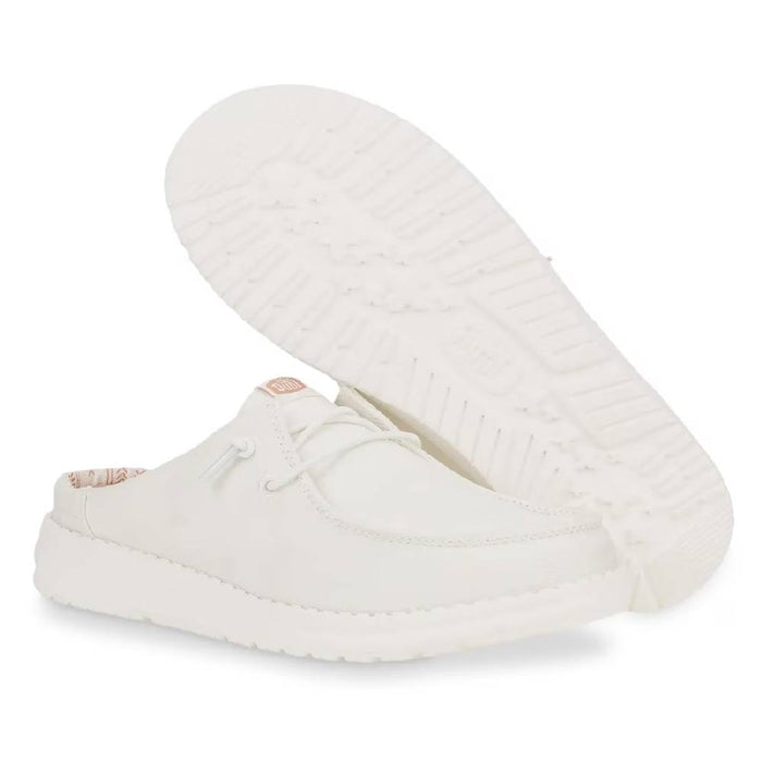 Hey Dude Wendy Slip Stretch Canvas - White WOMEN - Footwear - Casuals Hey Dude