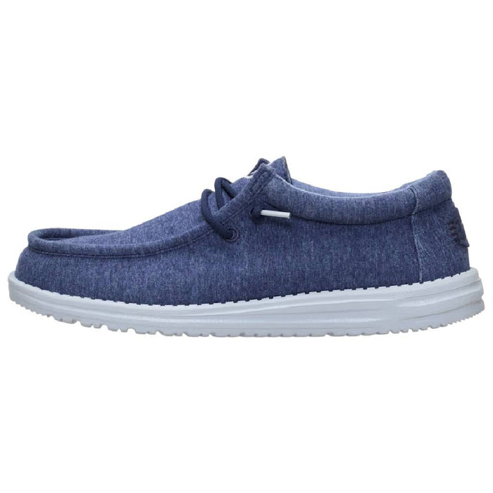 Hey Dude Wally Stretch Jersey - Navy MEN - Footwear - Casual Shoes Hey Dude