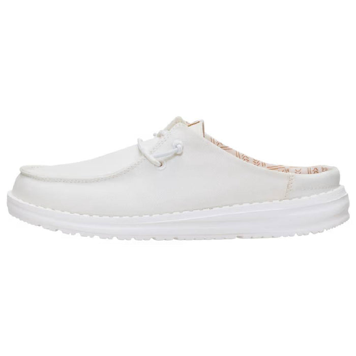 Hey Dude Wendy Slip Stretch Canvas - White WOMEN - Footwear - Casuals Hey Dude