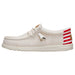 Hey Dude Wally Americana II - Bone/White MEN - Footwear - Casual Shoes Hey Dude