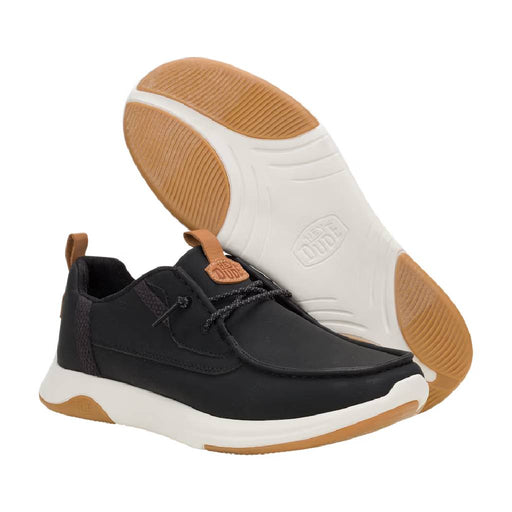 Hey Dude Wally Drift Classic - Black/White MEN - Footwear - Casual Shoes Hey Dude