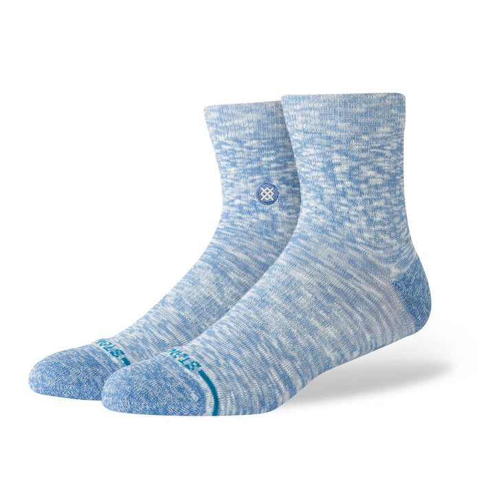 Stance Men's Slub Capriblue Quarter Crew Socks