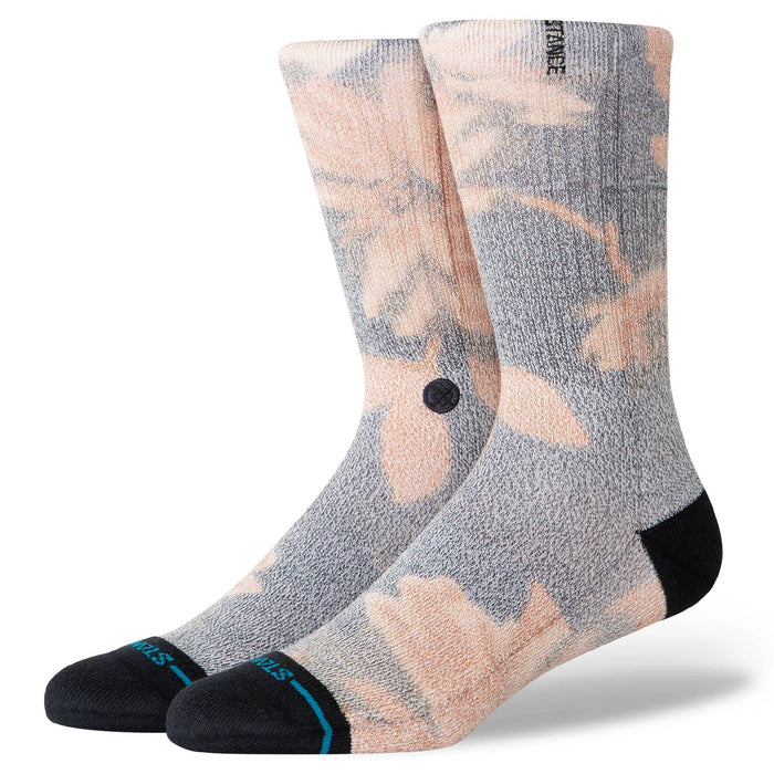Stance Men's Flora Scan Charcoal Crew Socks