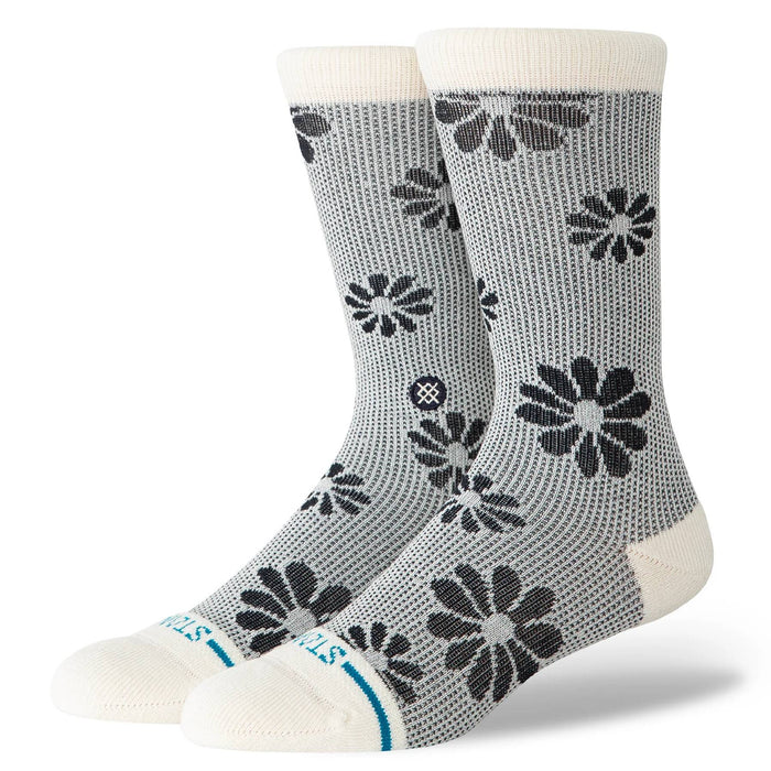 Stance Women's Floral Stitch Ivory Crew Socks