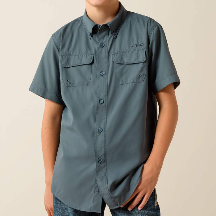 Ariat Boy's VentTek Outbound Paprika Button Down Shirt KIDS - Boys - Clothing - Shirts - Short Sleeve Shirts Ariat Clothing