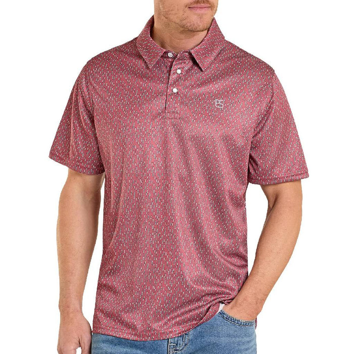 Panhandle Slim Men's Red Pearl Snap Polo Shirt MEN - Clothing - Shirts - Short Sleeve Panhandle