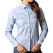 Kimes Ranch Women's Logo Horn Light Blue Blouse WOMEN - Clothing - Tops - Long Sleeved Kimes Ranch